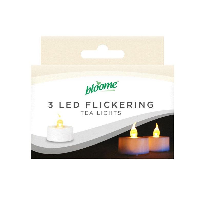 Bloome Bougies LED vacillantes 3 p.