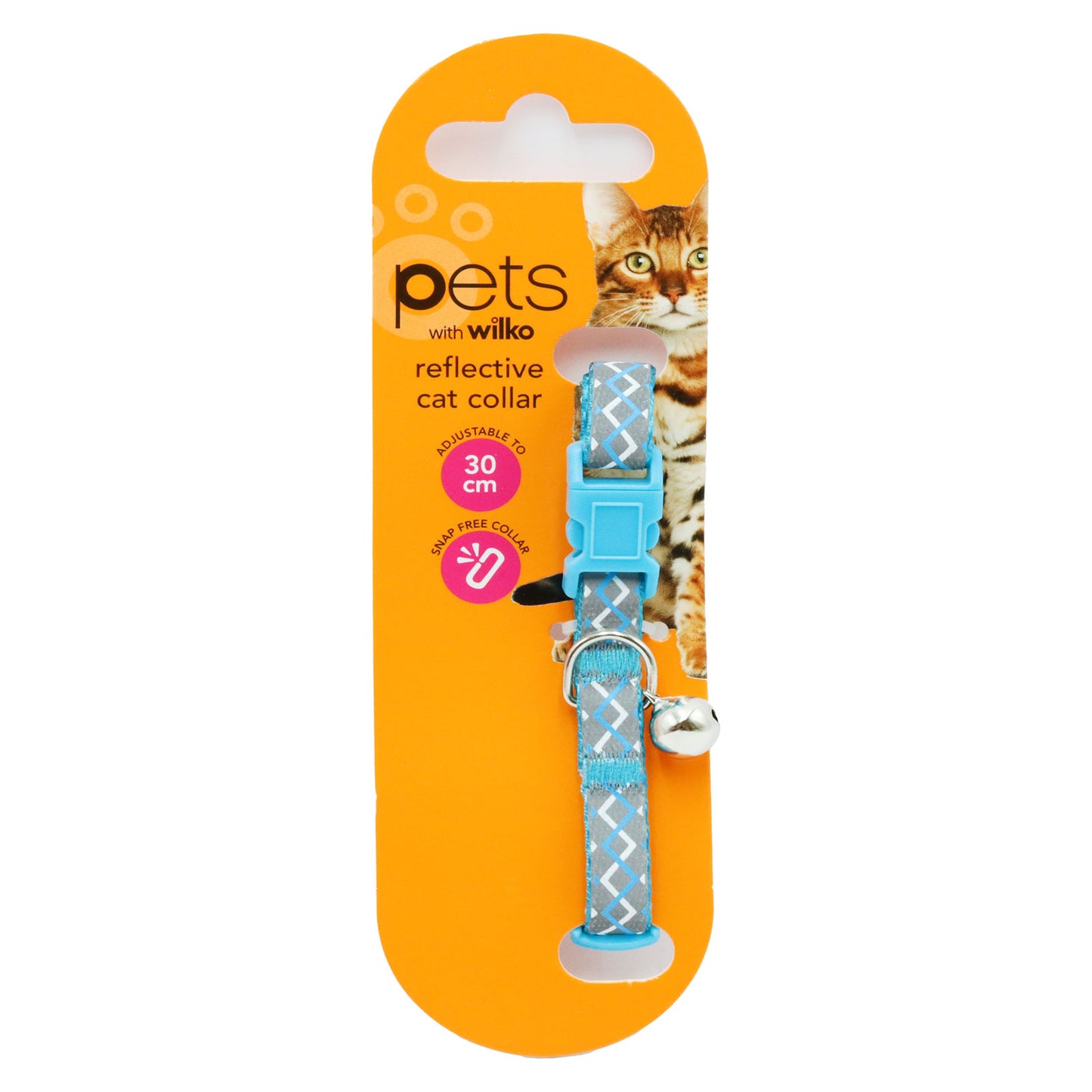 CAT COLLAR 30cm REFLECTIVE SAFETY ASST(C)