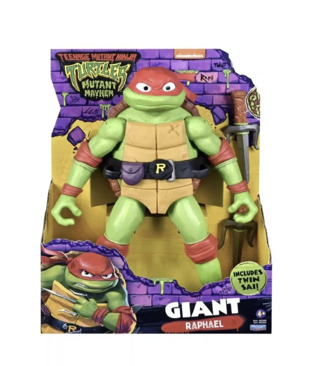 NEW Teenage Mutant Ninja Turtles Mutant Mayhem Giant RAPHAEL 12 Inch Figure