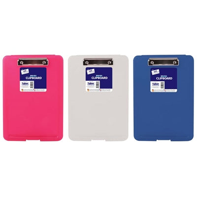 Just Stationery Box File Clip Board 3 Assorted Colours