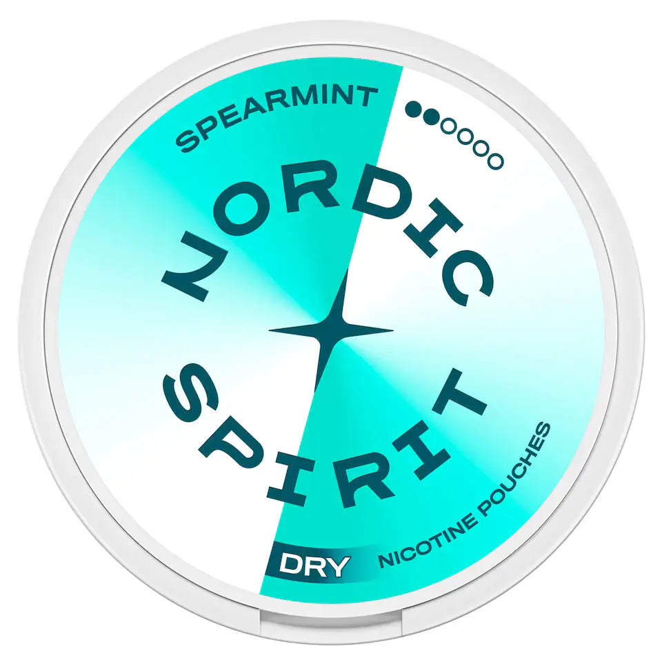 Nordic Spirit Spearmint Regular - Tobacco Free Nicotine Pouches 20 Pack 6mg 14g