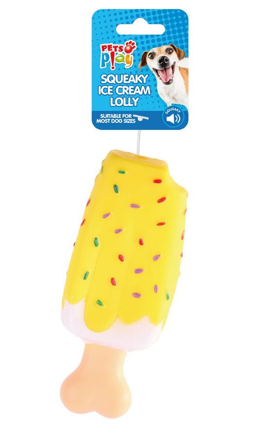 Pets Play Squeaky Ice Cream Lollies