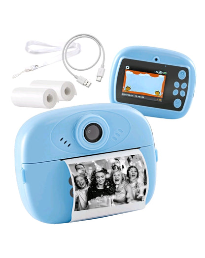 Global Gizmos Kids Camera Instant Print with Rotating Selfie Lens