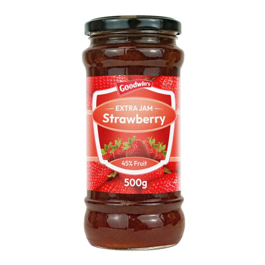 Goodwins Strawberry Jam 500g Goodwins