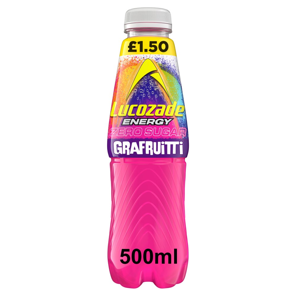 Lucozade Energy Zero Sugar Drink Grafruitti 500ml PMP £1.50