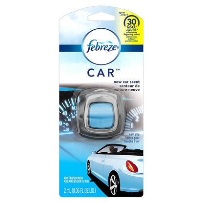 Febreze Car Air Freshener Clip on Vent Vehicle Caravan Car Fragrance 2ml