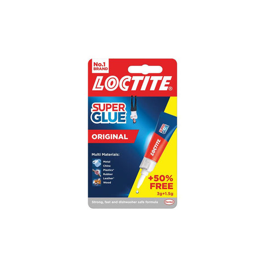 Loctite Super Glue Liquide Tube 3g 50% Gratuit