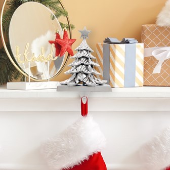 Christmas Workshop Christmas Tree Stocking Hanging Hook - Silver