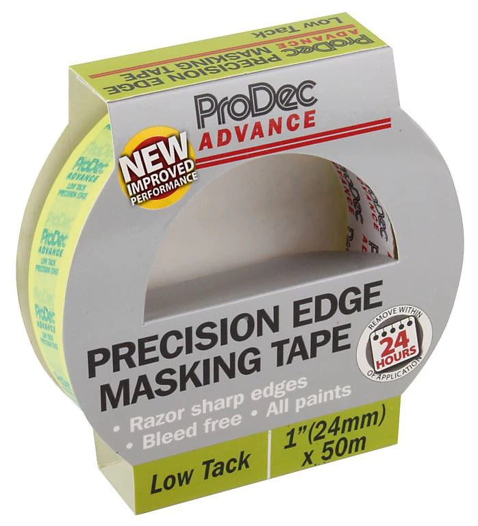 ProDec - Ruban de masquage de précision Advance - 24 mm x 50 m Faible adhérence