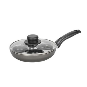 STEELEX 4 Cup Egg Poacher Pan Teflon Non Stick Egg Poaching Pan Aluminium AL8004