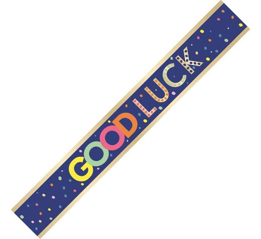 9ft GOOD LUCK FOIL BANNER