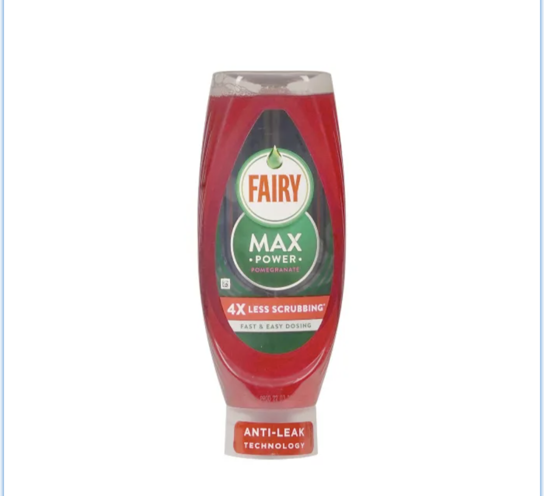 Fairy MaxPower Washing Up Liquid Pomegranate 640 ML