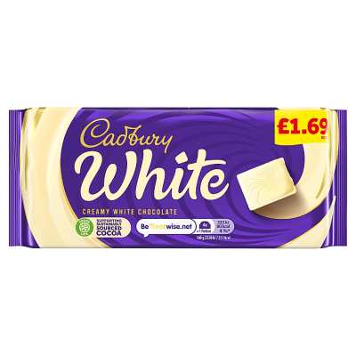 Cadbury White White Chocolate Chocolate Pm £1.69 90g