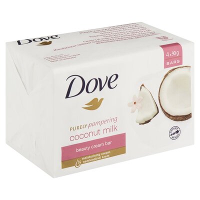 Dove Purely Pampering Coconut Milk Beauty Cream Bar 4 x 90 g