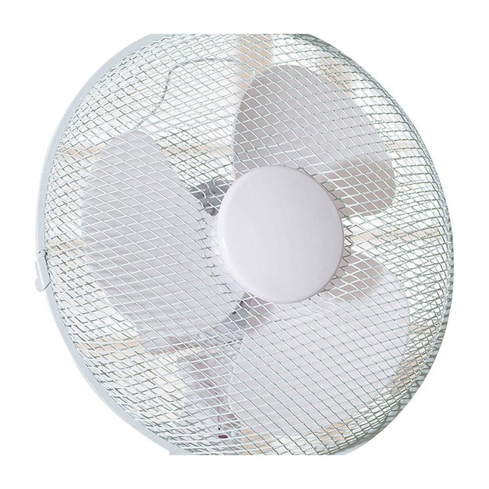 Daewoo 12 Inch Oscillating Desk Fan 3 Speed Settings 40W – White