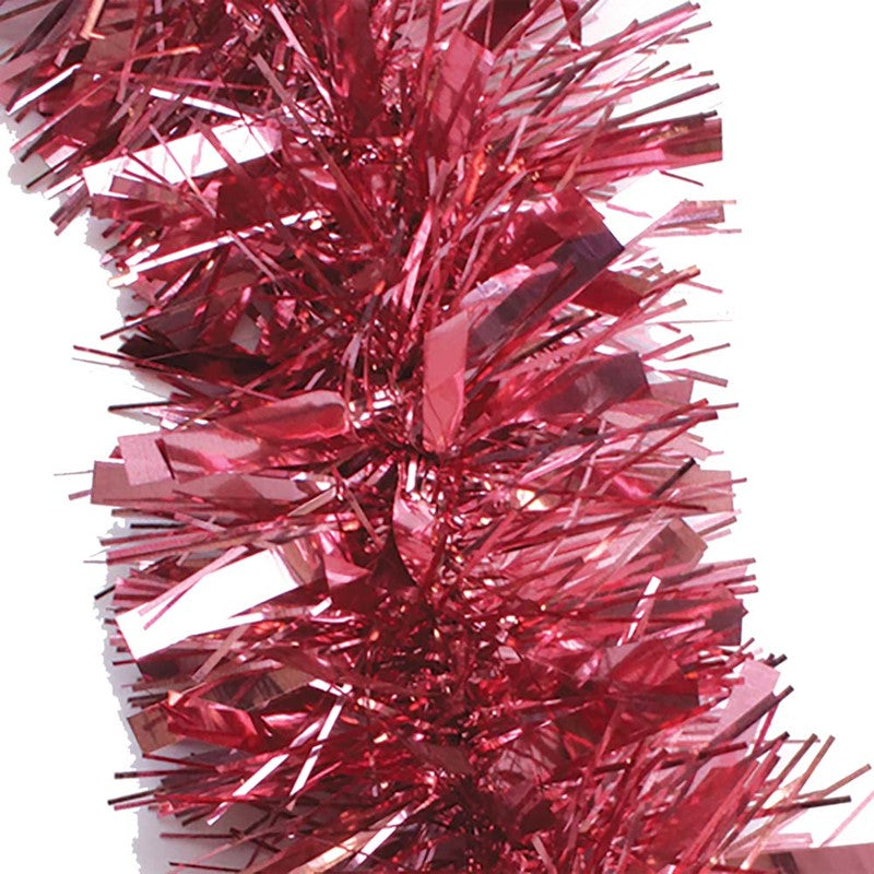 2m Christmas Chunky Tinsel Blush Pink