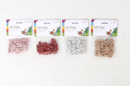 Craft Mini Pegs (50 Pack)