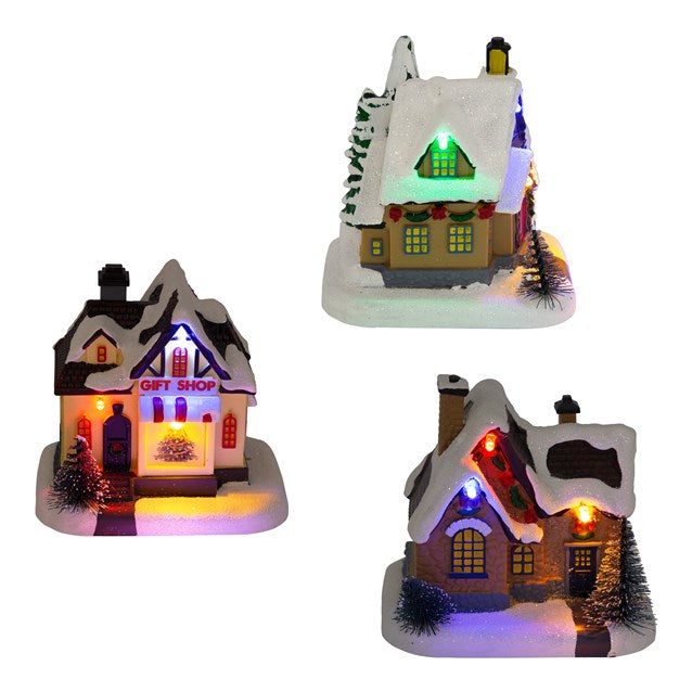 Christmas Workshop  LED House Ornament Assorted Design