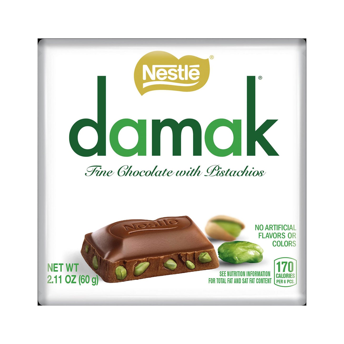 NESTLE DAMAK CHOCOLATE WITH PISTACHIO 60g