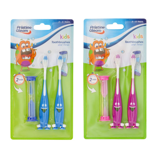 Brosses à dents et sablier pour enfants