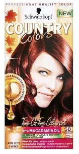 Schwarzkopf Country Colour 58 Grand Canyon Copper Red Semi-permanent Hair Dye