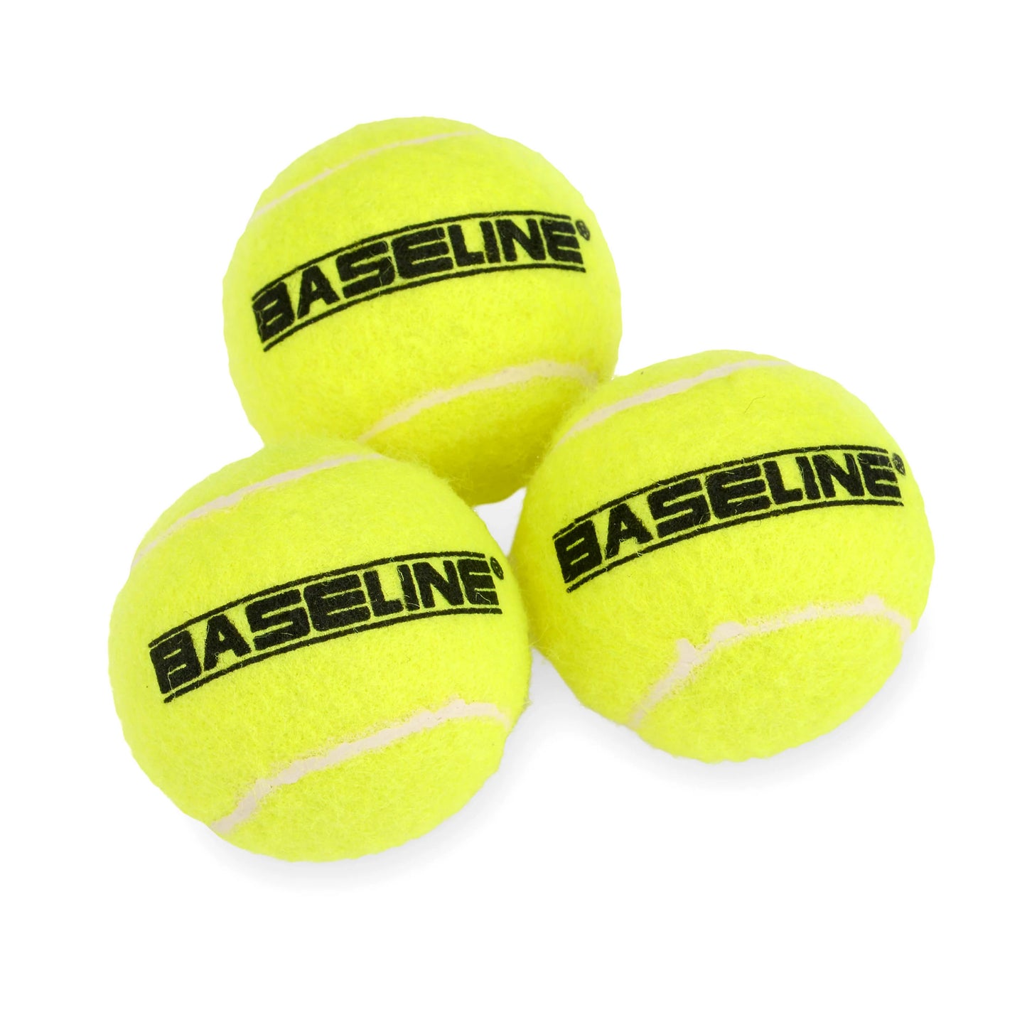 Baseline 3 Pack of Tennis Balls, Professional Quality, Great Bounce, 6.5cm diameter