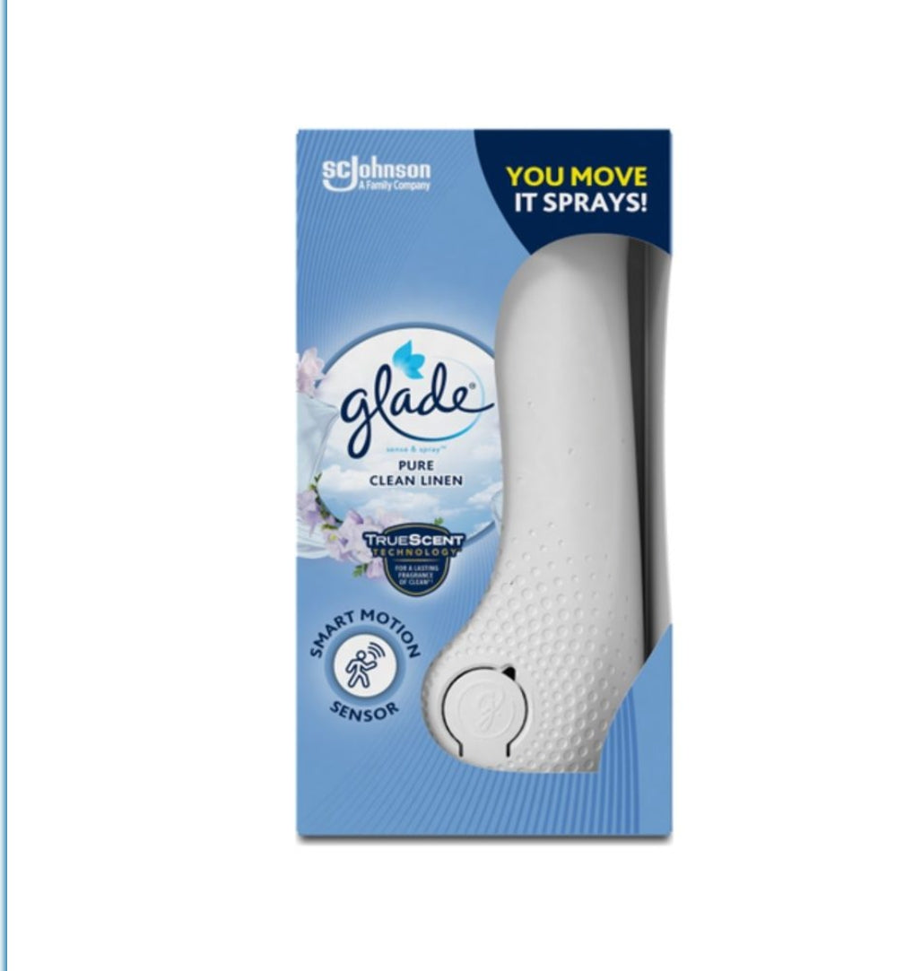 Glade Sense & Spray Motion Activated Automatic Holder Clean Linen 18ml