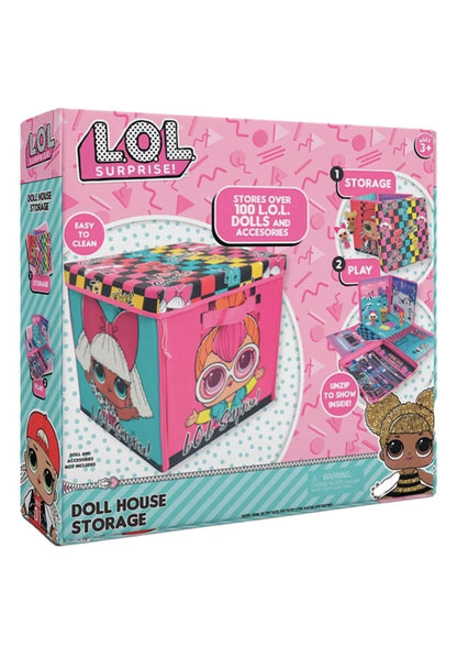 L.O.L. Surprise! Children's Fun Dolls House Storage Box and Playmat Activity