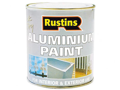 Rustins 250ml Aluminium Paint for Wood and Metal