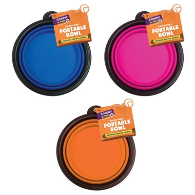 Cooper &Pal Portable pet bowl Assorted colors