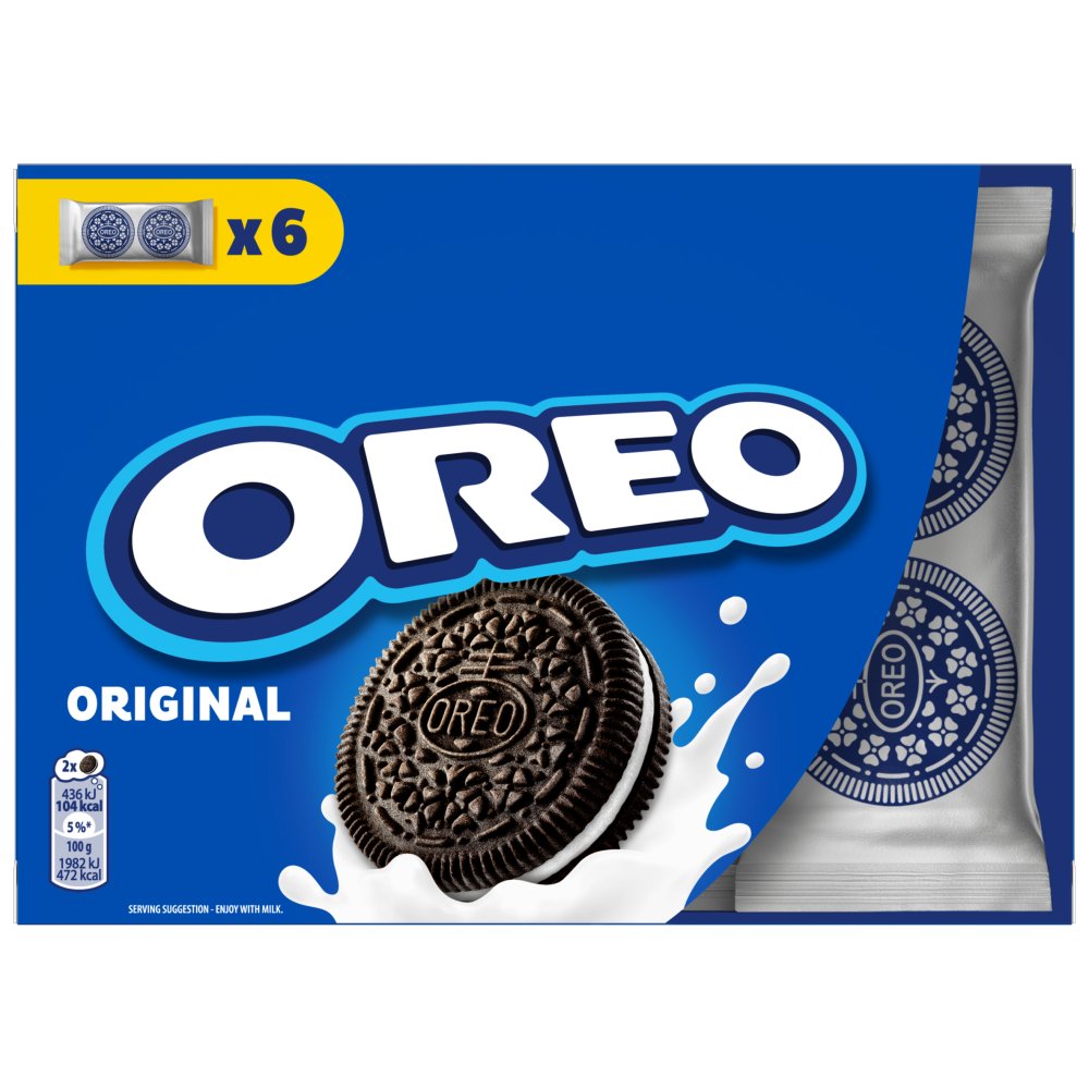 OREO Original Vanilla Sandwich Cookies 6 packs 132 g