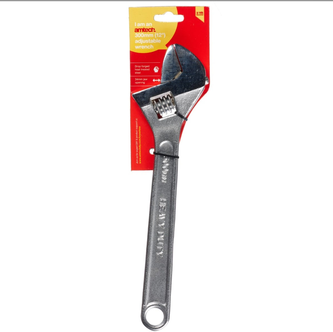 Clé à molette Amtech 300 mm (12") avec ouverture de mâchoire de 34 mm (1,3")