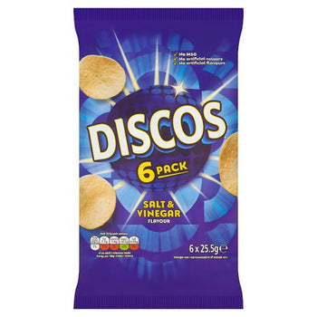Discos Chips de pommes de terre Sel et Vinaigre 6x25.5g
