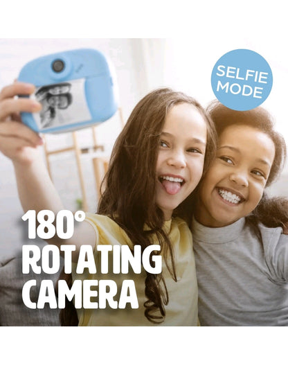 Global Gizmos Kids Camera Instant Print with Rotating Selfie Lens