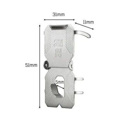 3M CLAW Drywall Picture Hanger 30kg 2pk 3PH30-2UKN