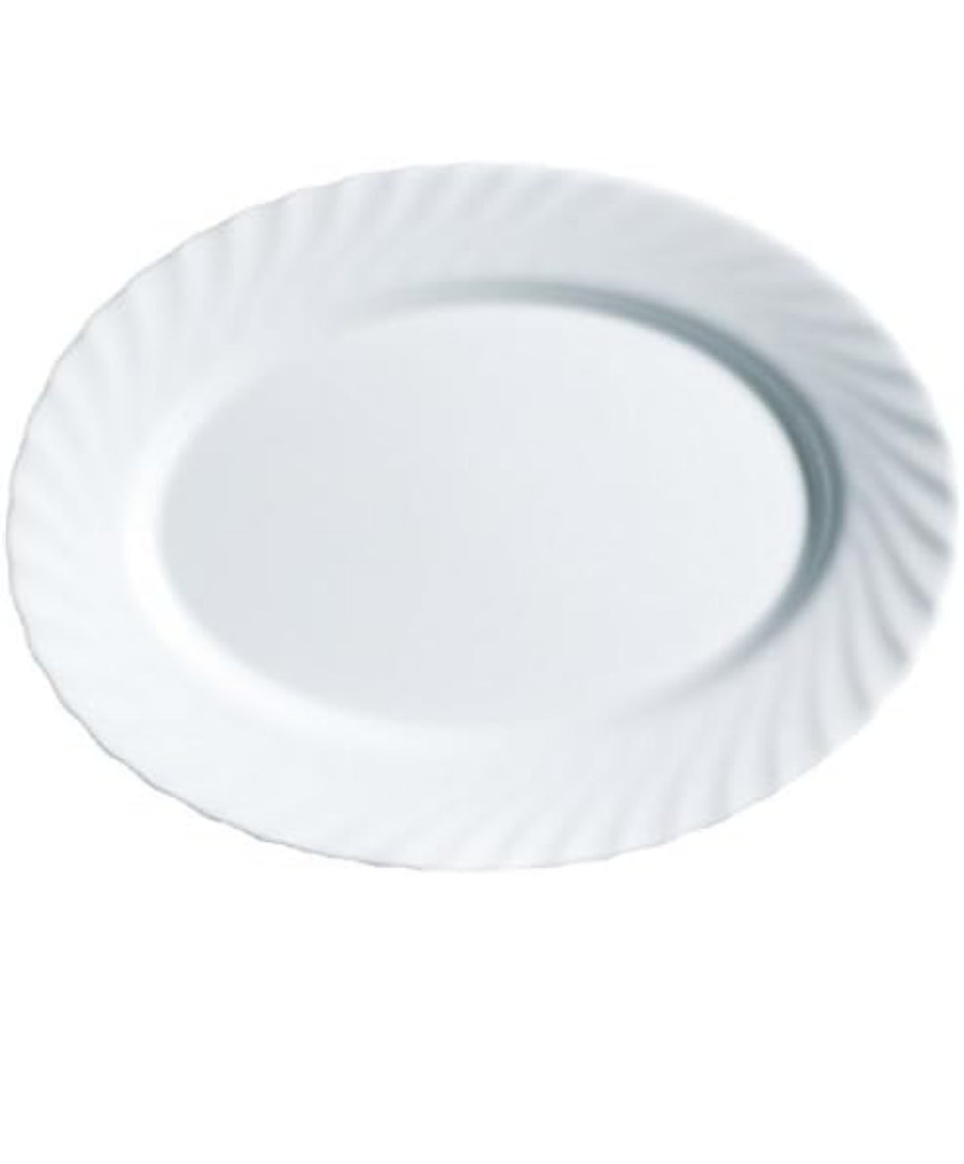 Trianon Luminarc  Oval Serving Platter Glass, White, 29 x 21.5 x 2 cm