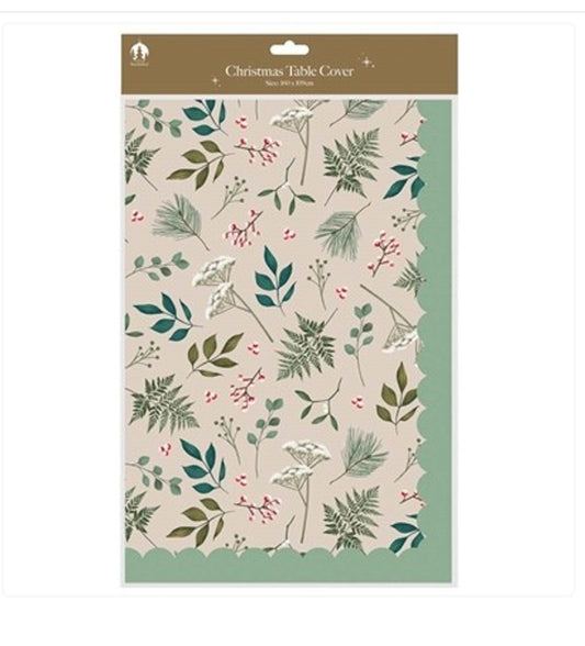 Nappe en papier de Noël traditionnelle (109 x 160cm)