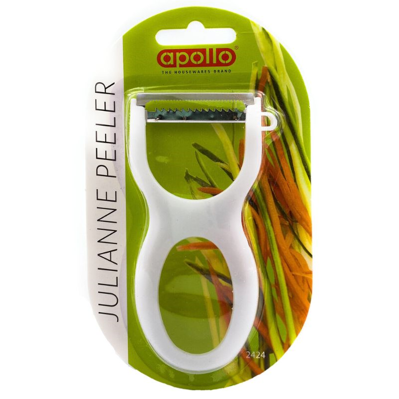 Économe julienne en plastique blanc Apollo