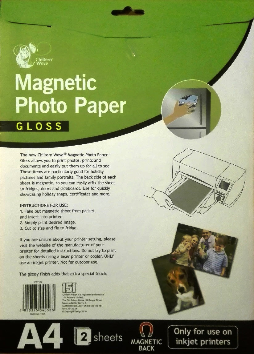 Papier photo magnétique brillant