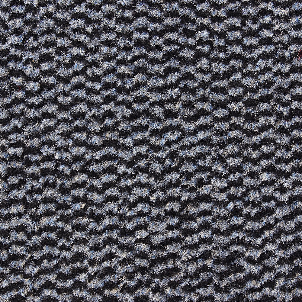 JVL Heavy Duty Barrier Door Mat, 80x140cm, Blue/Black