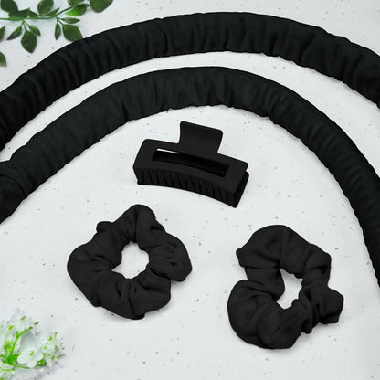 Bauer Soft Heatless Curler Set - Black Creating voluminous curls