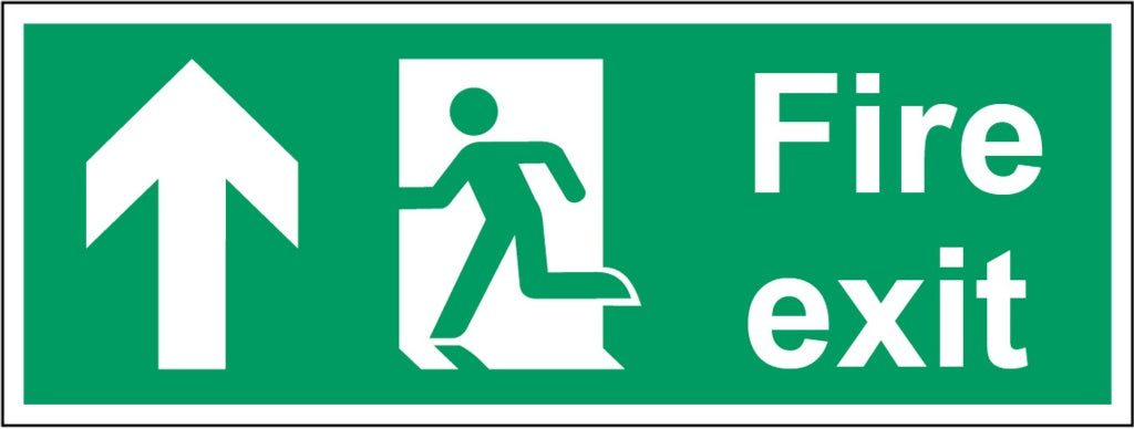 Securit Fire Exit Arrow Up
400mmx150mm