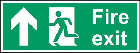 Securit Fire Exit Arrow Up
400mmx150mm
