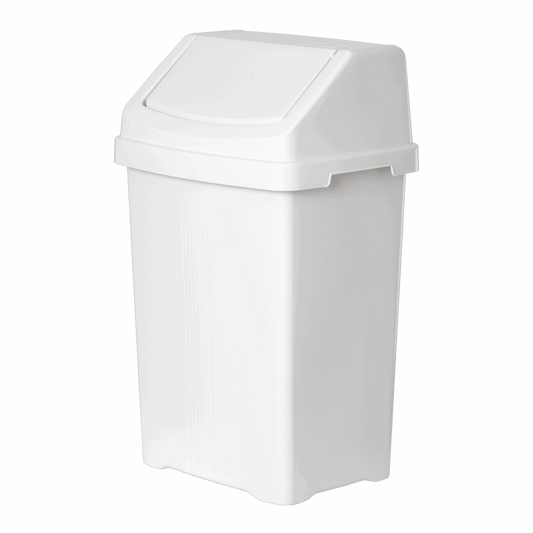 Poubelle à pédale 25L Blanc neige