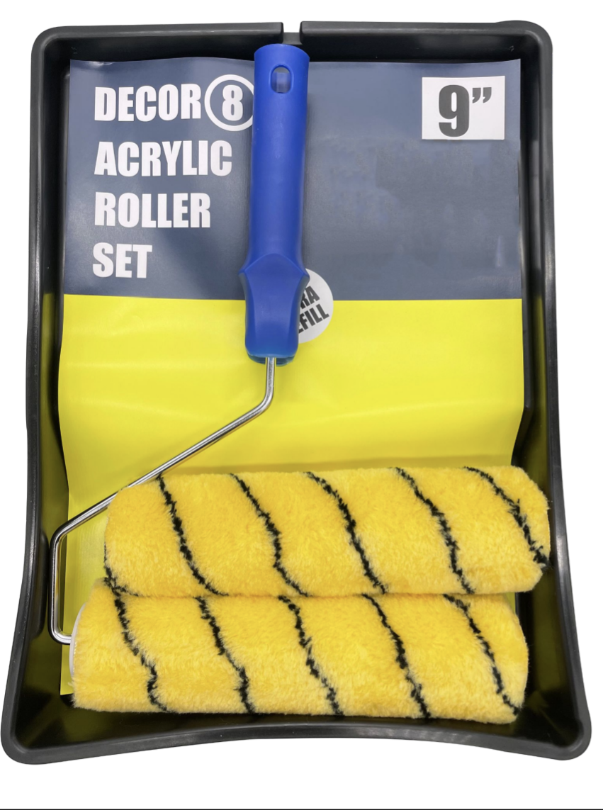 Ensemble bac à rouleau 9" Tiger Stripe avec recharge supplémentaire