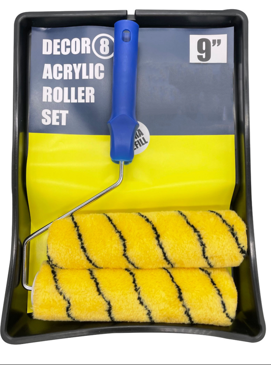 9" Roller Tray Set Tiger Stripe  with Extra Refill