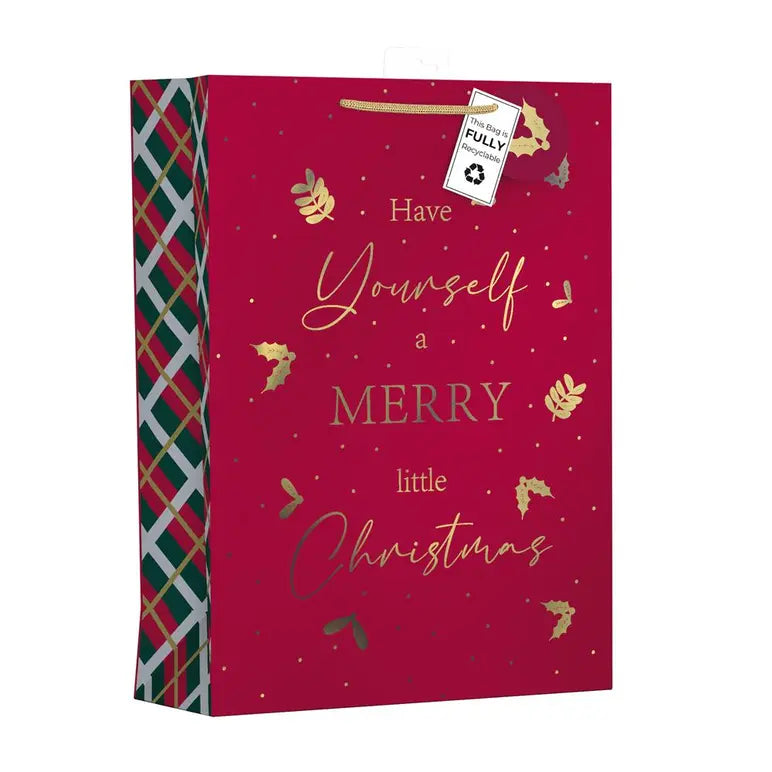 GIFTMAKER MERRY CHRISTMAS EXTRA LARGE GIFT BAGS APPX 47 X 33 CM