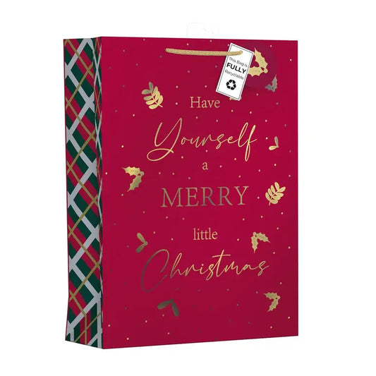 GIFTMAKER MERRY CHRISTMAS EXTRA LARGE GIFT BAGS APPX 47 X 33 CM