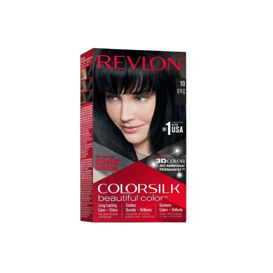 REVLON COLORSILK BEAUTIFUL COLOR NO. 11 SOFT BLACK PERMANENT HAIR DYE 200g