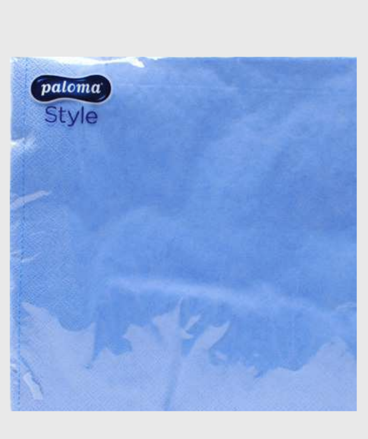 Paloma Napkins 50pk 2ply 40x40cm Sky Blue